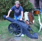 life size cannon cast iron 