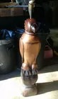 4ft. wood and brass falcon