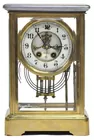 Antq. Crystal & Brass Clock