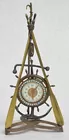 Small Antq. Nautical Theme Clock w/Oars
