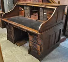 Victorian Walnut Roll-top Desk