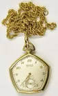 14K Gruen Veri-Thin Pocketwatch & Chain