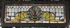 Antq. Stained Glass Window w/Jewels