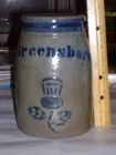 1 Quart Blue Gray Wax Sealer Crock