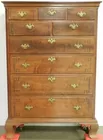 Ca. 1770 Walnut Chippendale High Chest