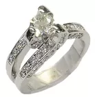Gold Ring w/.73 Carat Center Diamond