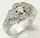 14K Pave Vintage Diamond Ring