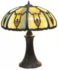 Ornate Slag Glass Panel Lamp