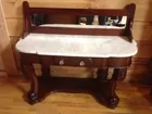 Marble Top Mahogany Wash Stand