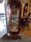 Very ornate lighted Corner China Cabinet