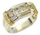 14K Men's Diamond Ring