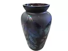 1993 Fenton Plum Iridescent Vase - Martha Reynolds