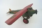 Steel windup toy airplane, American Flyer