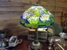 Large Tiffany Style Stained Glass Lamp