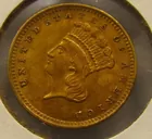 1862 Indian Princess $1 Gold Pc MS-60
