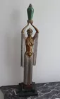 Erte Emerald Vase bronze Seven Arts