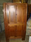 WALNUT PEGGED CORNOR CUPBOARD