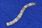 14K GoldMen's Two Tone Bracelet