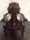 Mahogany Heavily Carved Rocking Chair