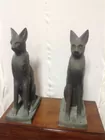 P J Mene Cat Statues