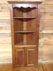 wormy chesnut corner cupboard