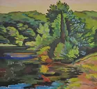 OX BOW I, Painting by Vincent Arcilesi