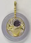 14K Lavender Jade Pendant
