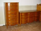 Serpentine Front High/Low Dresser Set
