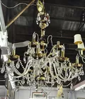 Lg. Venetian & Bohemian Glass Chandelier 
