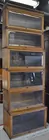 Unusual 6-Tier Oak Barrister Bookcase
