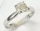 14K White Gold 1.07 ct Engagement Ring