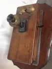 Oak Hand Crank Telephone