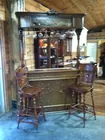 Solid Oak Pulaski furniture bar