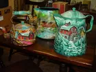 3 hand-painted kettles