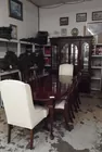 Dining table, china cabinet, 8 chairs
