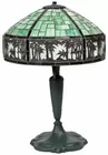 Antq. Slag Glass Lamp