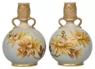 Sgd. Royal Doulton Lambeth Vases