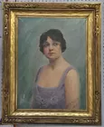 1920s Oil Portrait, sgd. H. Krahfo