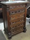 Antq. Marble-Top Tall Chest