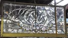 35x67 in. Antq. Beveled Glass Window