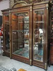 Lg. 3-Dr. Display Case w/Beveled Glass 