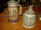 Figural Top German Stein