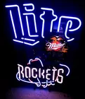 Miller Lite Houston Rockets Neon Sign