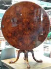 Lg. Round Clawfoot Pedestal Flip-Table