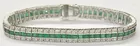 18K 10.75 ct. Ntrl. Emerald & Dmnd. Bracelet
