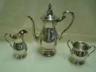 3 PCS STERLING TEA SET