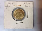 1857 3 Dollar Gold Piece  AV/XF