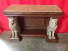 Beautiful Wall Table w/Lion Pillars
