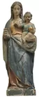 Very Old 31 in. Wood Madonna & Child