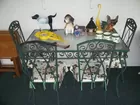 Glass Top Table W/ 4 Chairs